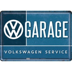 Placa metalica - VW Garage - 10x14 cm